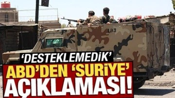 ABD'den son dakika Suriye açıklaması! 'İsrail'in saldırılarını desteklemedik'