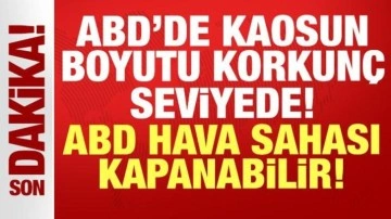 ABD hava sahası her an kapanabilir: Kaosun boyutu korkunç seviyede!