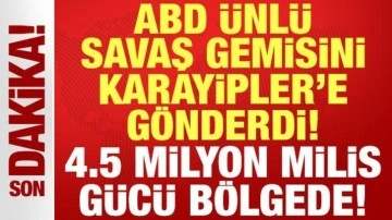 ABD ünlü uçak gemisini Karayipler'e gönderdi: 4.5 milyon milis bölgede!