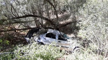 Adana'da u&ccedil;uruma devrilen otomobildeki 4 kişi &ouml;ld&uuml;, 3 kişi yaralandı