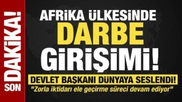Afrika ülkesinde darbe girişimi! Devlet başkanı dünyaya seslendi