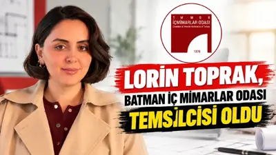Lorin Toprak, Batman İç Mimarlar Odası Temsilcisi oldu