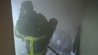 Siirt’te Ev Yangını: Korkudan Kilitlenen Kadını İtfaiye Kurtardı