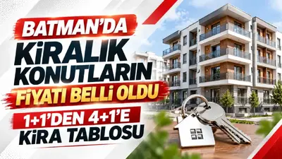 Batman’da kiralık konutların fiyatı belli oldu: 1+1’den 4+1’e kira tablosu