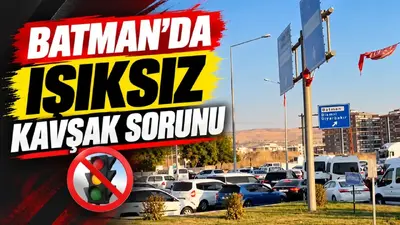 Batman’da ışıksız kavşak sorunu