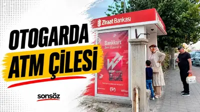 Otogarda ATM çilesi