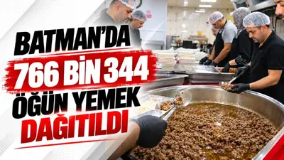 Batman’da 766 bin 344 öğün yemek dağıtıldı