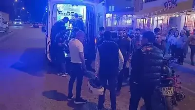 Virajı Alamayan Motosiklet Kaza Yaptı