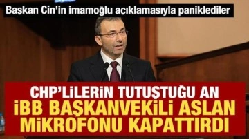 Ahmet Cin, İmamoğlu'nu eleştirince CHP'liler tutuştu! Nuri Aslan mikrofonu kapattırdı