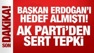 AK Parti'den Özgür Özel'e sert tepki: Üçüncü sınıf siyaset!
