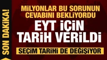 AK Parti EYT i&ccedil;in tarih verdi! Erken se&ccedil;im tarihi de değişiyor