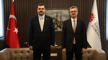 AK Parti Genel Sekreteri İnan'dan, İletişim Başkanı Duran'a ziyaret