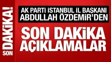 AK Parti İstanbul İl Başkanı Abdullah Özdemir'den Kanal 7 ekranlarında önemli açıklamalar