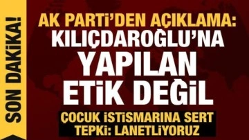AK Parti'den a&ccedil;ıklama: Kılı&ccedil;daroğlu'na o s&ouml;z&uuml;n s&ouml;ylenmesi etik değil
