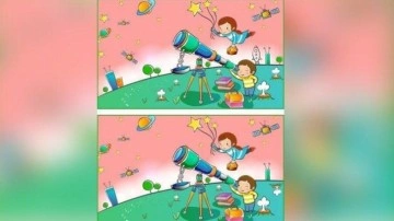 Akıl karıştırıcı zeka testi: IQ seviyesinin y&uuml;ksek olduğunu d&uuml;ş&uuml;nenler 19 saniyede 7 farkı bulsun!