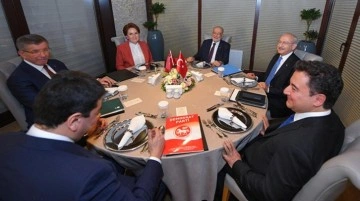 Akıllardaki tek soru yanıt buldu! 6 muhalefet partisi lideri oturma krizini yuvarlak masa ile &ccedil;&ouml;zd&uuml;
