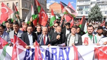 Aksaray, Gazze için ayaklandı