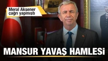 Akşener &ccedil;ağrı yapmıştı! Mansur Yavaş hamlesi!