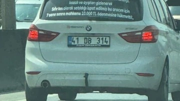 Aldığı sıfır kilometre araç kusurlu çıktı! Arkasına yazdığı yazı herkesi şoke etti