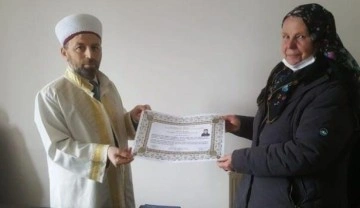 Alman vatandaşı Christiane M&uuml;sl&uuml;man olarak Z&uuml;leyha ismini aldı