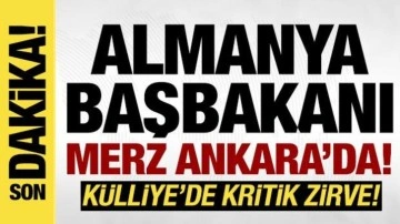 Almanya Başbakanı Merz Ankara'da: Erdoğan resmi törenle karşıladı!
