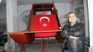 Almanya'da &ouml;d&uuml;l aldı. İşte T&uuml;rk mucidin karada ve denizde gidebilen kurtarma aracı