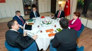 Altılı Masa &lsquo;Deprem &Ouml;zel G&uuml;ndemi&rsquo; ile bir araya geldi
