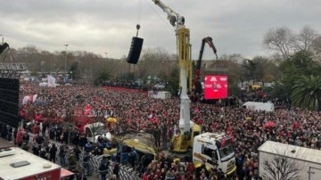 Altılı masanın Sara&ccedil;hane'deki mitingine ka&ccedil; kişinin katıldığı a&ccedil;ıklandı