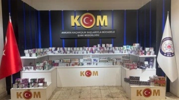 Ankara'da 3 bin kaçak elektronik sigara ele geçirildi