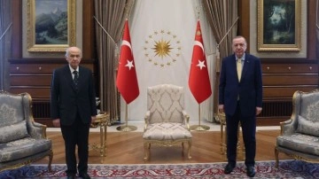 Ankara'da Cumhurbaşkanı Erdoğan ile MHP lideri Devlet Bah&ccedil;eli zirvesi!