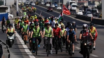 Anlamlı 15 Temmuz etkinliği... “Tek Bayrak Altında Kardeşlik İçin Pedal Çevir”