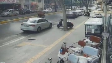 Antalya’da yolda sohbet eden kuryeler çarpıştı: 1 ağır yaralı
