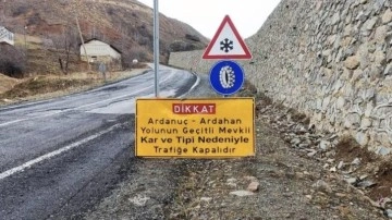 Ardahan-Ardanuç kara yolu kış boyunca ulaşıma kapalı olacak