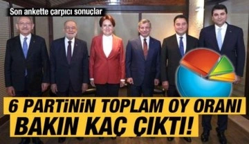 ASAL'ın son se&ccedil;im anketinde &ccedil;arpıcı sonu&ccedil;lar: 6 partinin toplam oy oranı...