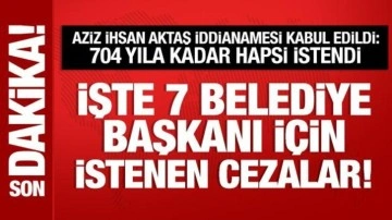 'Aziz İhsan Aktaş suç örgütü' soruşturmasında iddianame kabul edildi