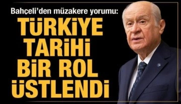 Bah&ccedil;eli'den m&uuml;zakere a&ccedil;ıklaması: T&uuml;rkiye tarihi bir rol &uuml;stlendi