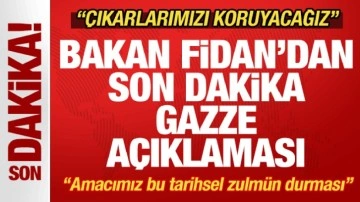 Bakan Fidan'dan son dakika açıklaması! 'Amacımız bu tarihsel zulmün durması" deyip du
