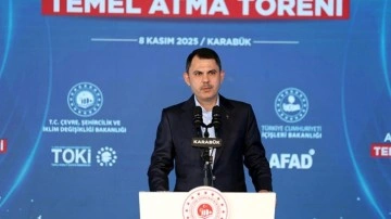 Bakan Kurum afet konutlarının temelini köylülerle birlikte attı!