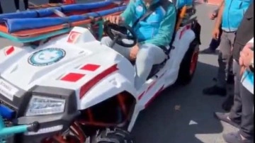Bakan Memişoğlu, ATV ambulansı test etti