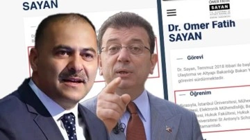 Bakan yardımcısına attıkları diploma çamuru İmamoğlu'nu vurdu