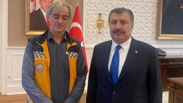 Bakanlık binası &ouml;n&uuml;ne gelip g&ouml;r&uuml;şmek istedi Bakan Koca geri &ccedil;evirmedi!