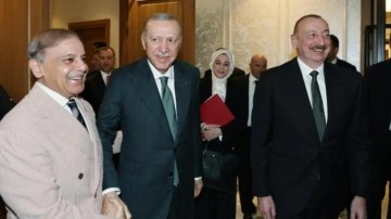 Bakü'de üçlü görüşme... Erdoğan, Aliyev ve Şerif bir arada!