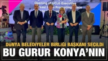 Başkan Altay D&uuml;nya Belediyeler Birliği Başkanlığını devraldı