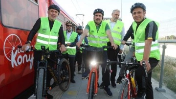Başkan Altay, Konya'da bisikletseverlerle pedal çevirdi