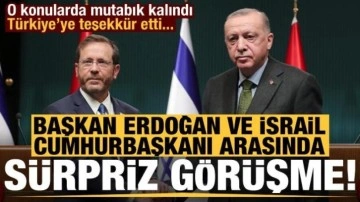 Başkan Erdoğan ile İsrail Cumhurbaşkanı arasında kritik g&ouml;r&uuml;şme! T&uuml;rkiye'ye teşekk&uuml;retti