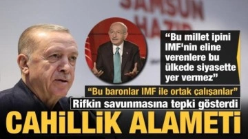 Başkan Erdoğan'dan Klılı&ccedil;daroğlu'na IMF tepkisi: Bu baronlar ortak &ccedil;alışıyor