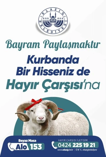 Belediye Kurban Bağışı Bekliyor.