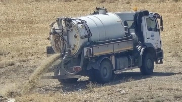 Belediyenin aracı atık suyu araziye boşalttı! 668 bin TL ceza kesildi