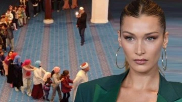 Bella Hadid İstanbul'daki camideki o g&ouml;r&uuml;nt&uuml;leri paylaştı