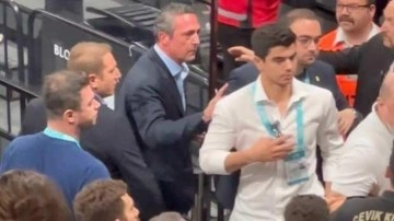 Beşiktaş - Fenerbahçe derbisinde salon gerildi! Ali Koç müdahale etti